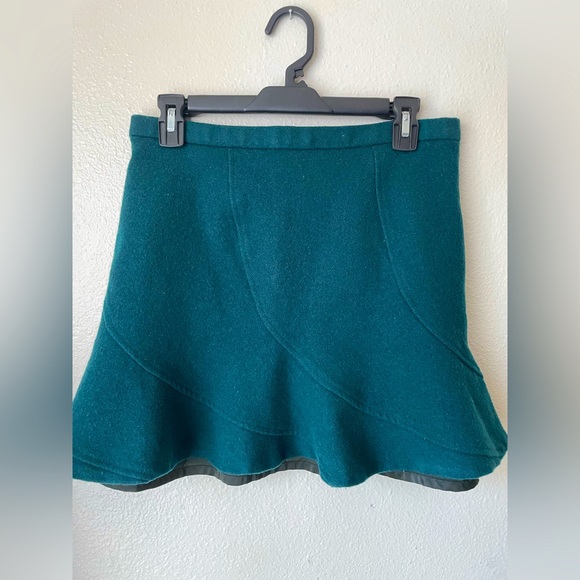 J.Crew  Women’s mini skirt  Pleated Forest Green Preppy Lined Zip Cosplay - Picture 1 of 4